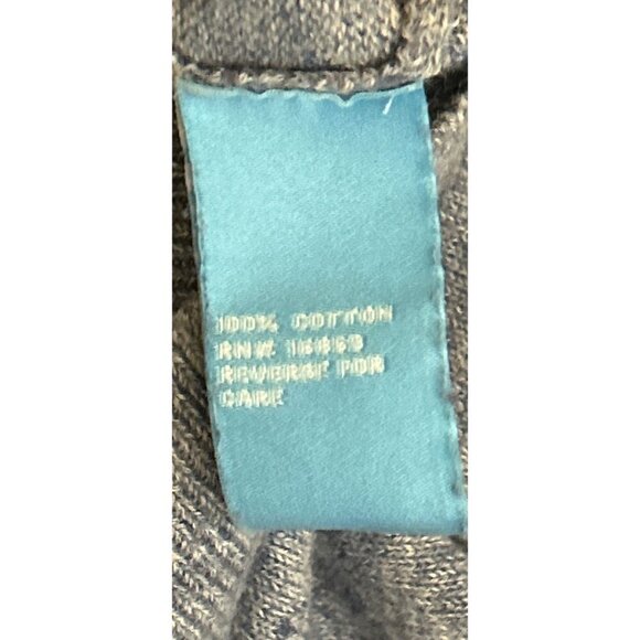 J. McLaughlin Pullover Sweater Heather Blue Cotton Crewneck Old Money Preppy - Picture 5 of 6